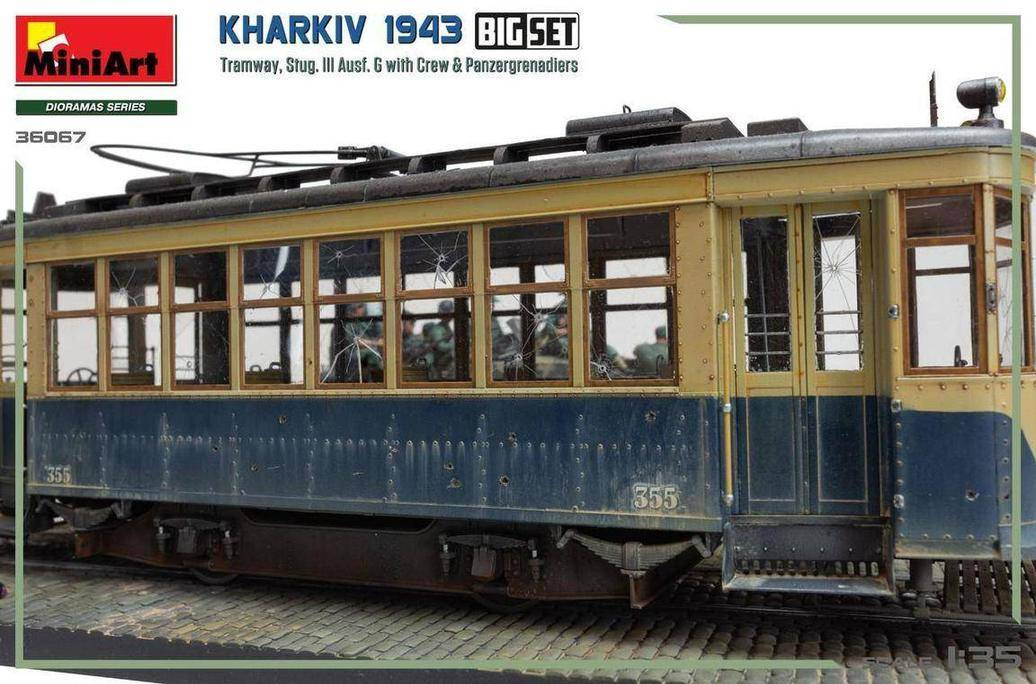 KHARKIV 1943 トラム車両セット 1:35 ミニアート MiniArt 1/35 Kharkiv 1943 Tram & Stug. III Ausf. G w/Crew Set