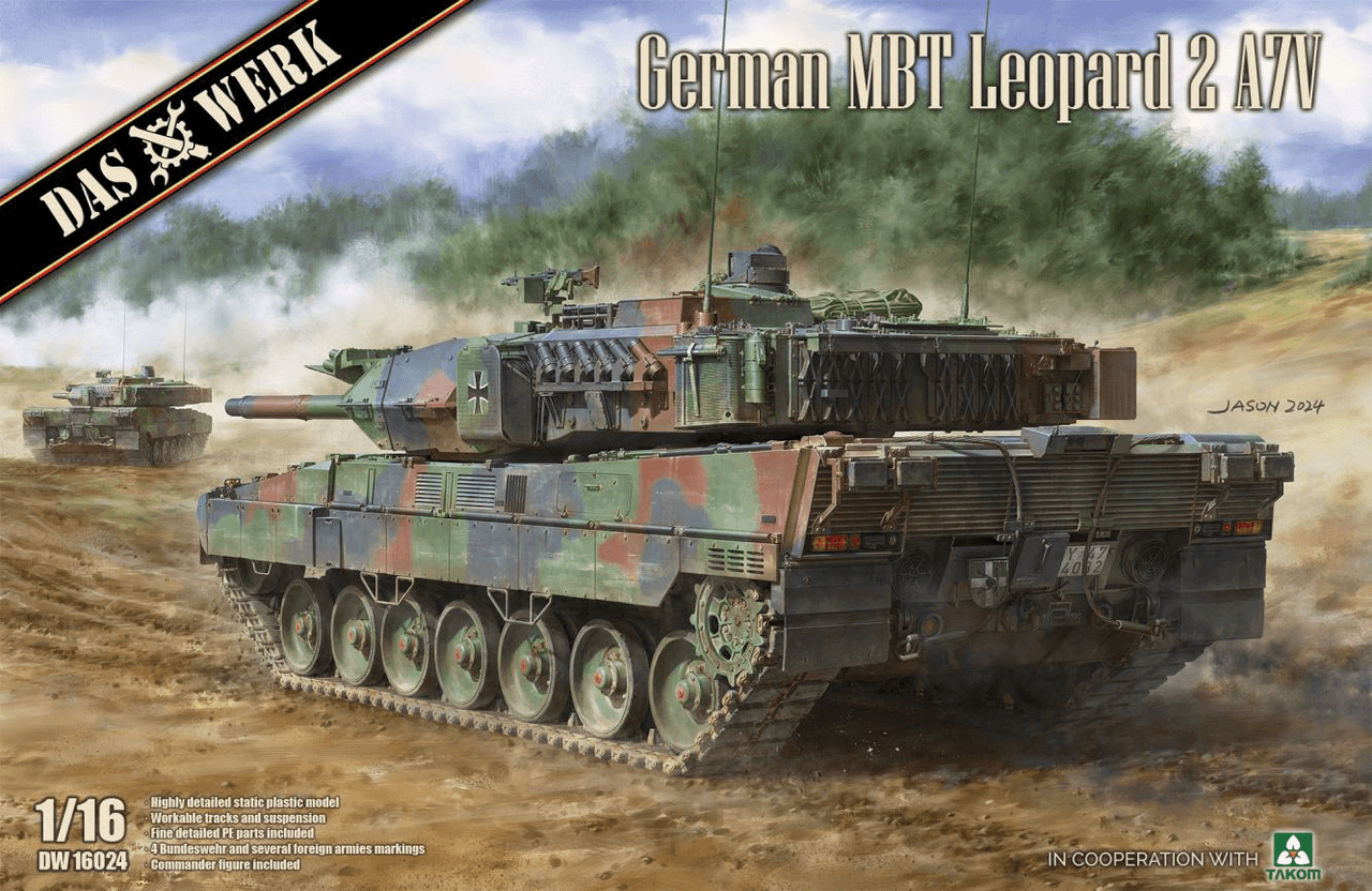 Das Werk 1/16 Leopard A7V MBT Wonderland Models DW16024 - Main Image