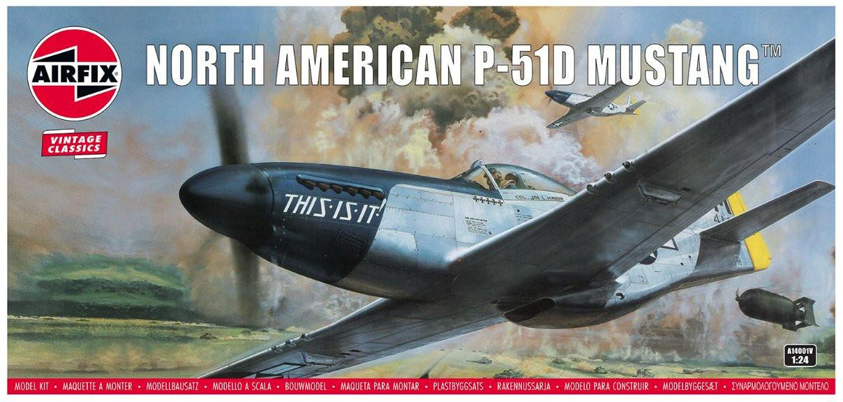 Airfix 1/24 North American P-51D Mustang - Wonderland Models
