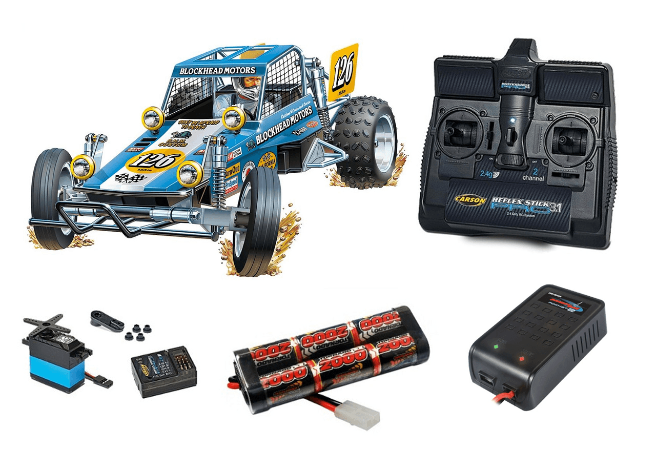 ホビーラジコン TAMIYA WILD ONE BLOCKHEAD MOTORS 1/10 Tamiya Wild One Off-Roader Blockhead Motors 2WD Off