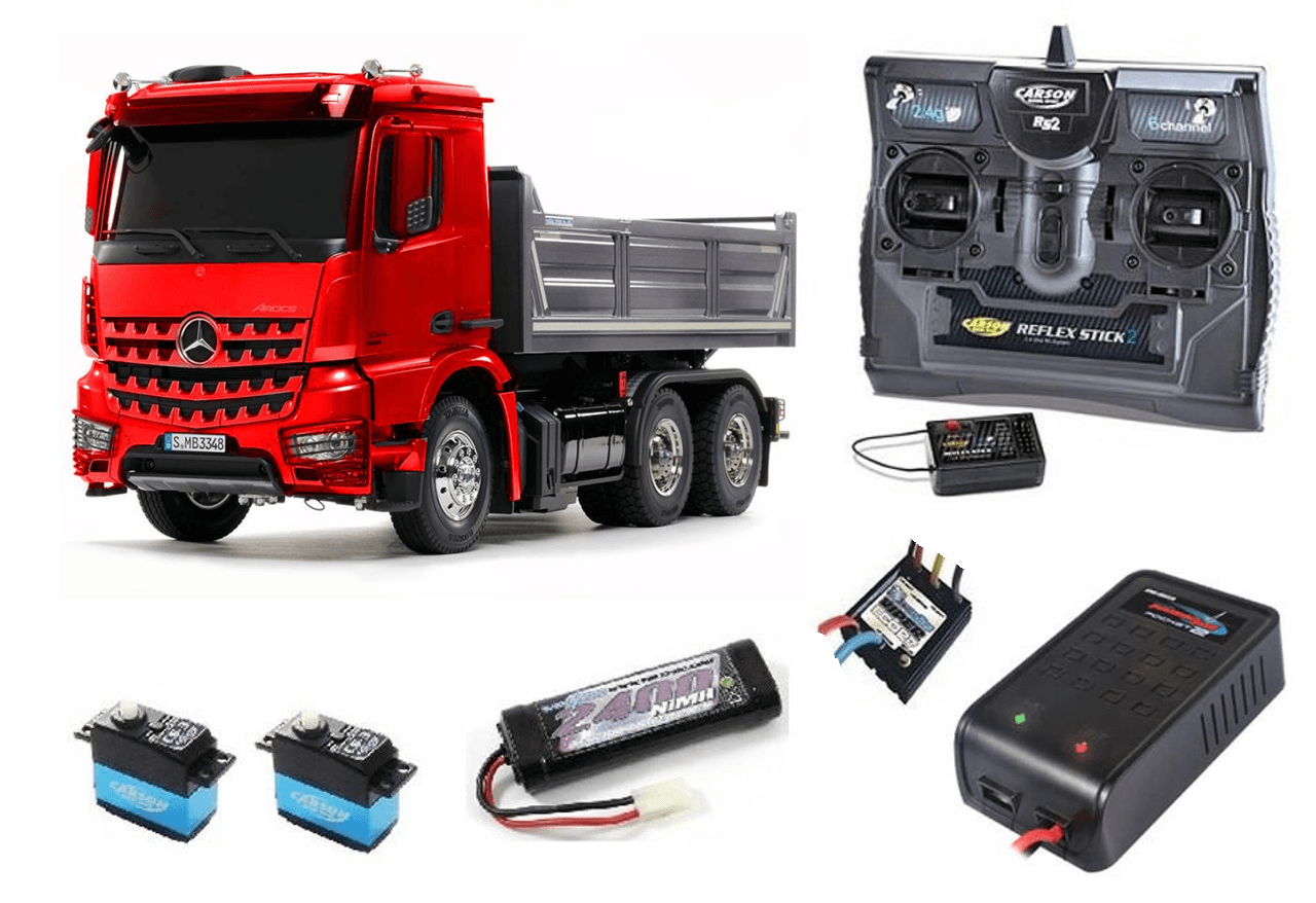 Tamiya RC 1/14 Mercedes Arocs 3348 Dump Truck Expert Built RTR