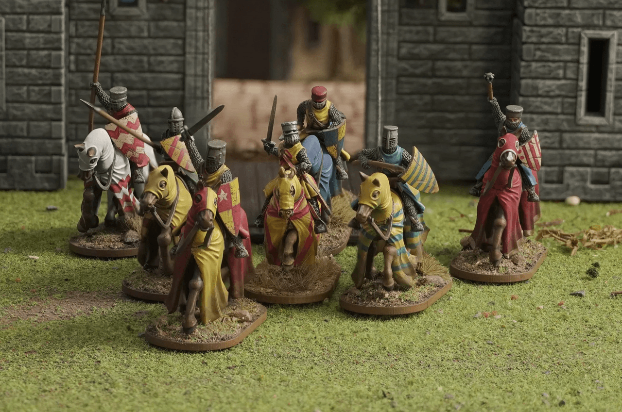 Battle Miniatures Wargames Atlantic 28mm Age of Chivalry - The Barons' War - Mounted ...