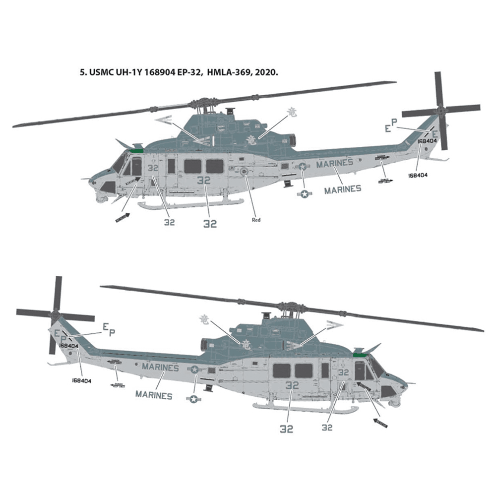 US ARMY 369 ヘリコプター模型 ACADEMY 1/35 UH-1Y Venom 第369海兵軽攻撃ヘリコプター飛行隊