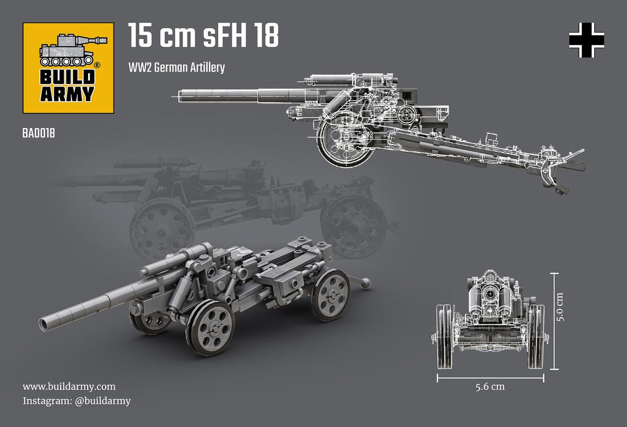 Build Army 1/35 German 15cm SFH 18 Artillery - Wonderland Models