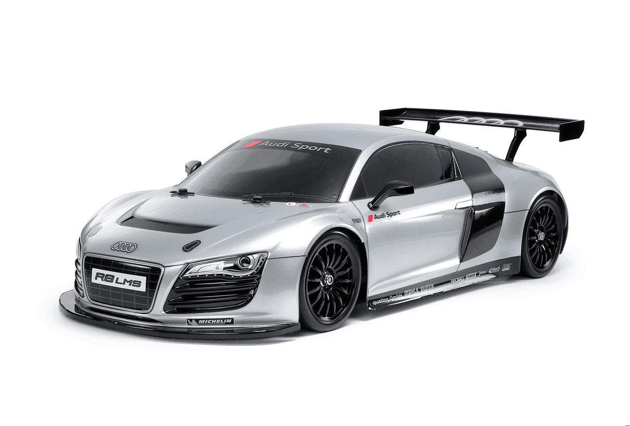 Tamiya 1/10 RC Audi R8 LMS 2008 (TT-02) Super Package Deal