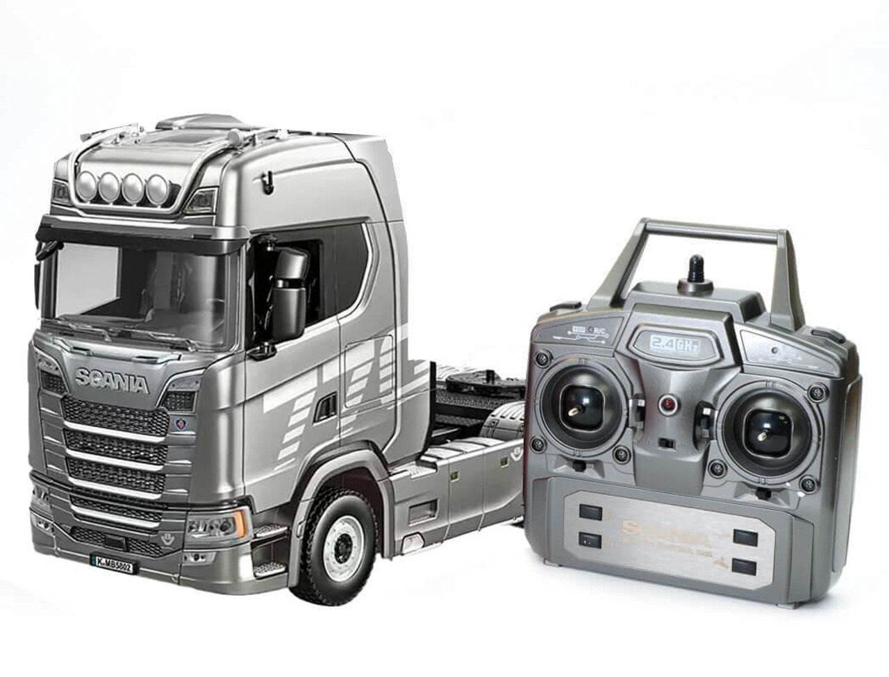 HuiNa RC 1/18 2.4G 19CH Scania 770S Silver RC Haulage Truck