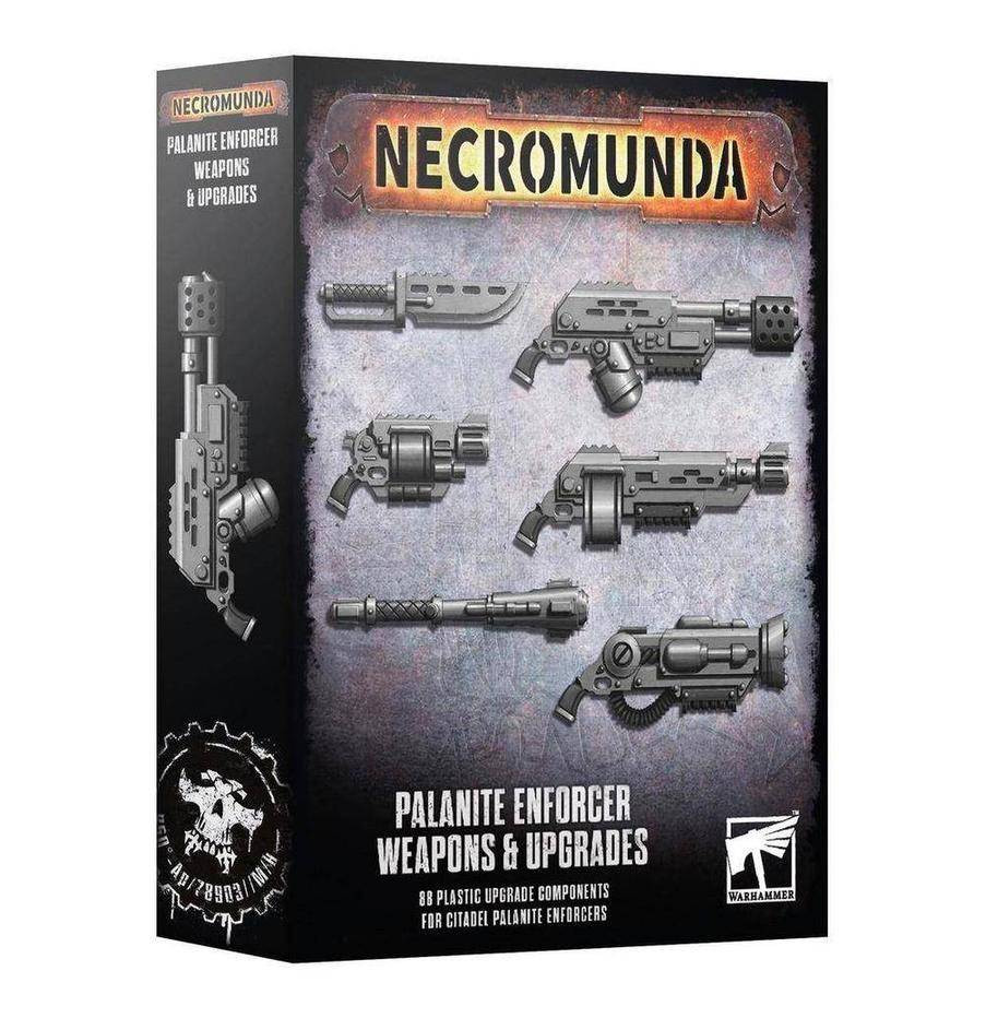 Games Workshop Necromunda – Palanite Subjugator Patrol – Set De 6 Miniaturas Con Escudos Y Armas, Bases 32 Mm