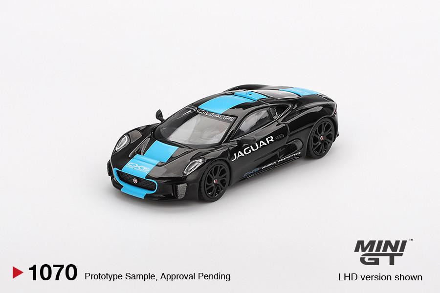 モンゴリアンアタッチ可動型 Mini GT 1/64 Jaguar C-X75 Black - Wonderland Models | MGT01070-L