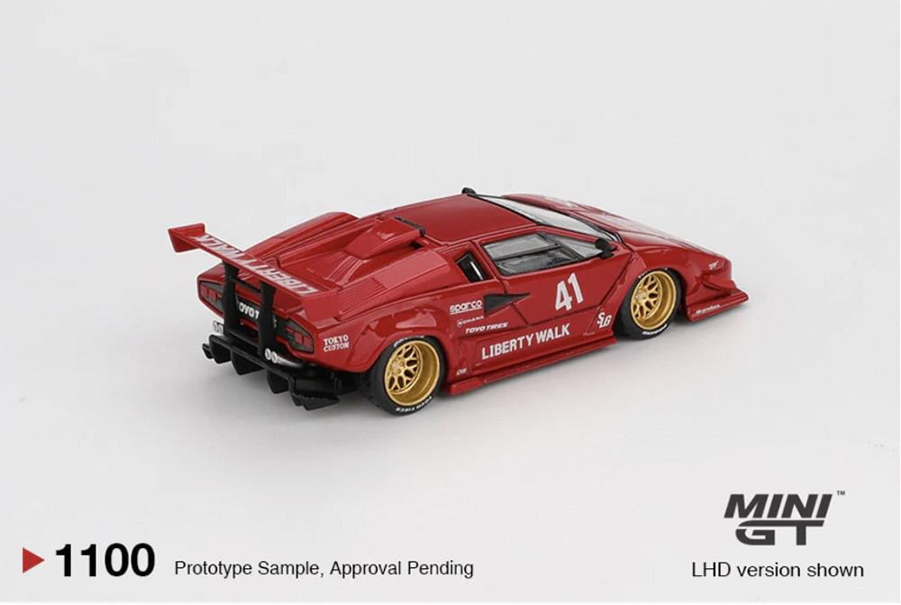 Mini GT 1/64 Lamborghini Countach LB-Works Red - Wonderland Models