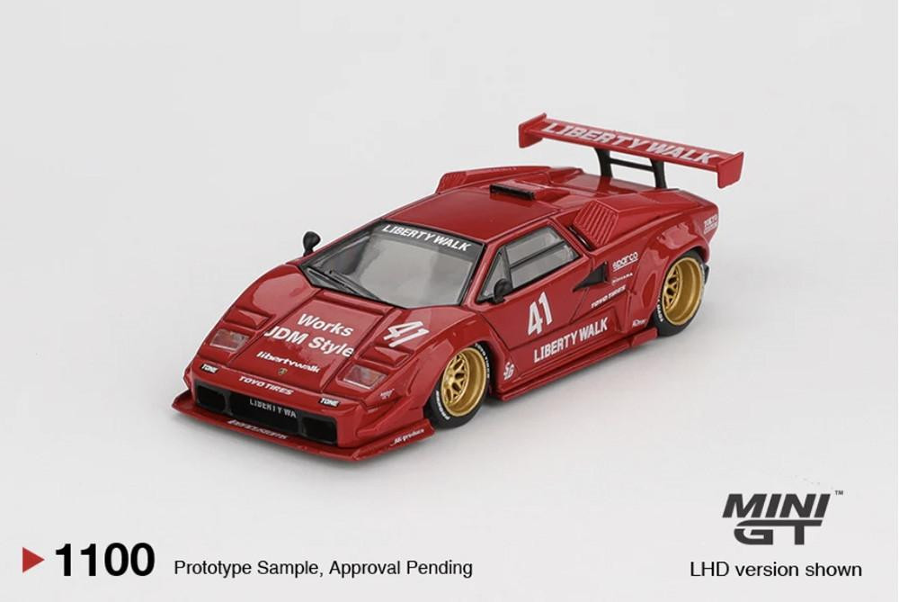 Mini GT 1/64 Lamborghini Countach LB-Works Red - Wonderland Models