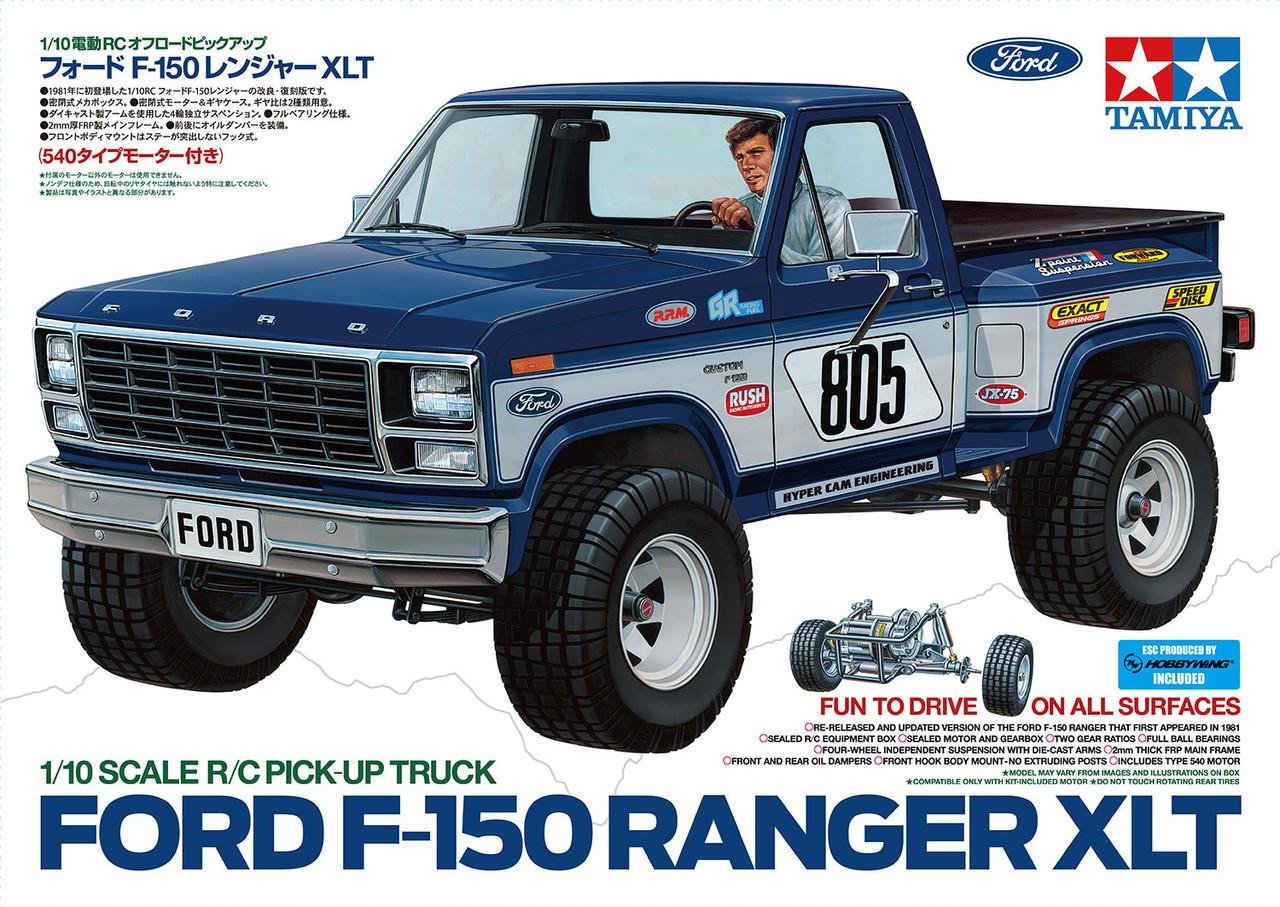 Tamiya 1/10 RC Ford F-150 Ranger XLT Model Kit - Wonderland Models