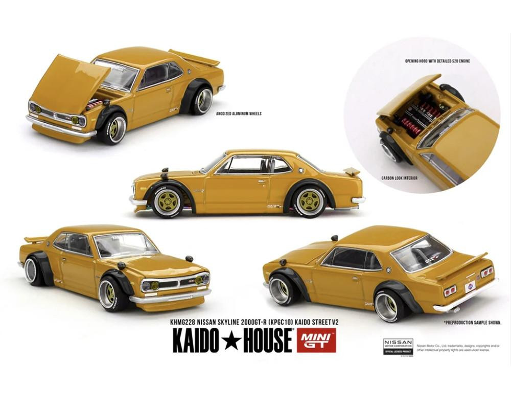 Mini GT 1/64 Nissan Skyline 2000 GT-R (KPGC10) Kaido Street V2