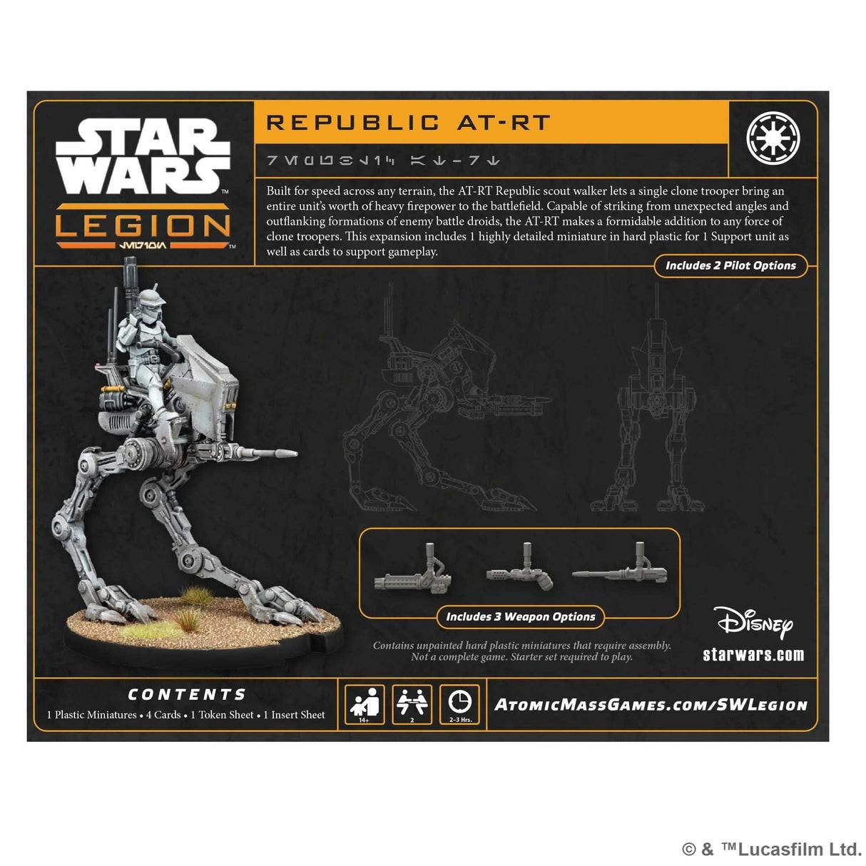 Atomic Mass Games – Star Wars Legion – Plateforme Soutien Infanterie – Extension – Jeu De Figurines