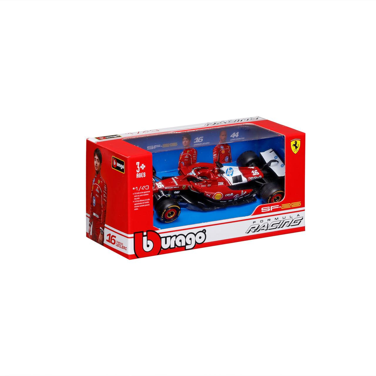 Burago 1/43 Ferrari SF25 F1 2025 #16 Charles Leclerc Diecast Model