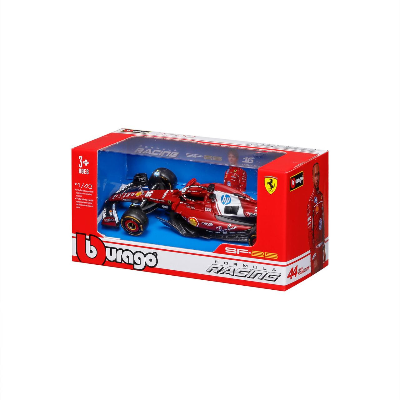Burago 1/43 Ferrari SF25 F1 2025 #16 Charles Leclerc Diecast Model