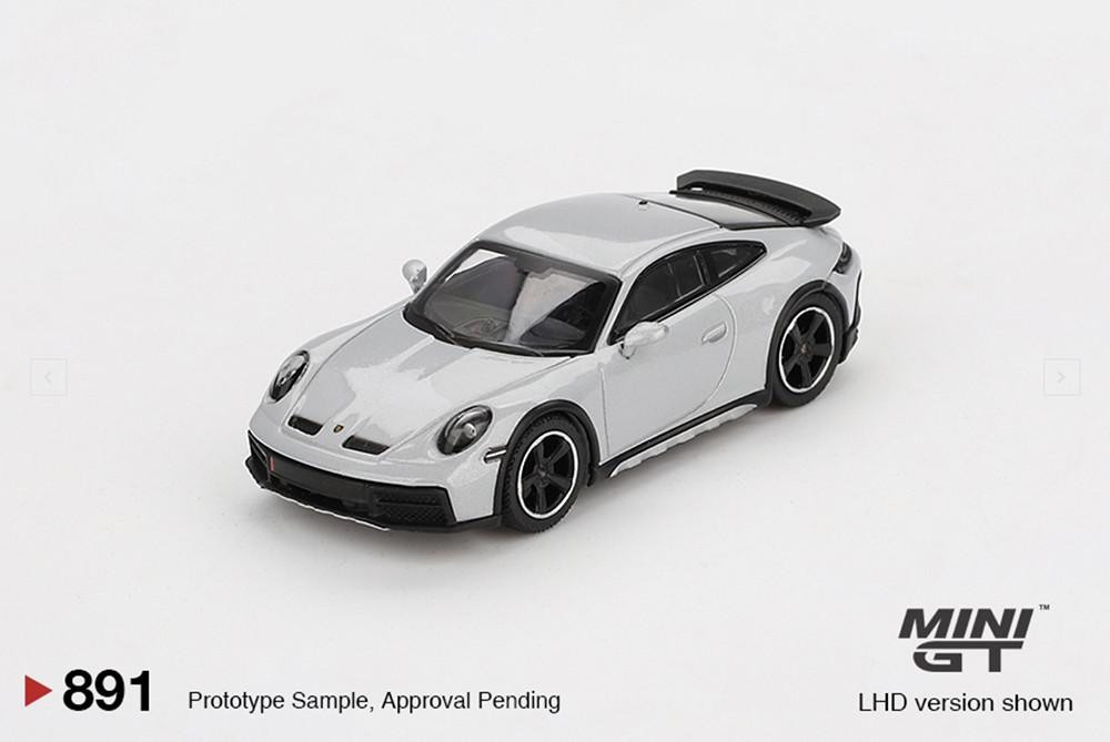 Mini GT 1/64 Porsche 911 Dakar Ice Grey Metallic (RHD