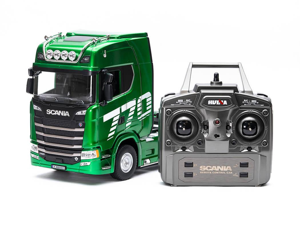 HuiNa RC 1/18 2.4G 19CH Scania 770S Green RC Haulage Truck RTR