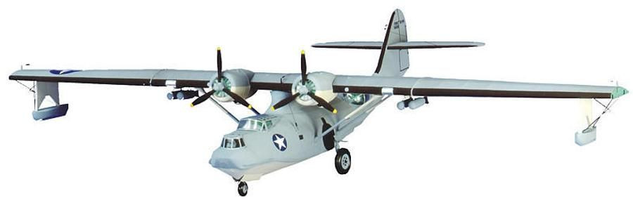Guillow 1/28 PBY-5a Catalina Balsa Model Kit - Wonderland Models