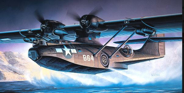 Academy 1/72 Consolidated PBY-5A Catalina Black Cat - Wonderland