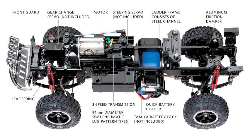 Tamiya Ascensore alto Toyota Hilux - acquista su