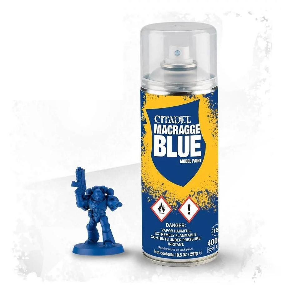 Citadel Colour 400ml Spray Macragge Blue Acrylic Paint Wonderland