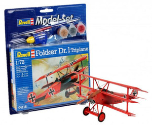 Revell 1/72 Fokker DR.1 Starter Set   Revell 1/72 Fokker DR.1 Starter Set