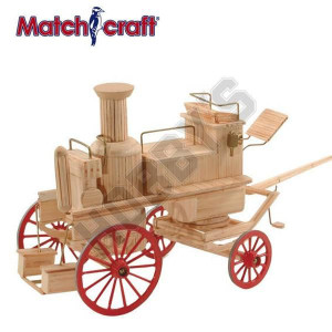  Matchcraft Horse Drawn Fire Engine Matchstick Model 