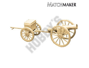  Matchmaker Cannon and Limber Matchstick Model 