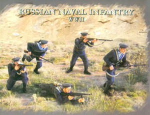 Pegasus Hobbies 1/32 WWII Rusian Naval Infantry Model Figures Pegasus Hobbies 1/32 WWII Rusian Naval Infantry Model Figures