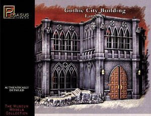  Pegasus Hobbies 28mm Gothic City Building Large Set Model Kit 