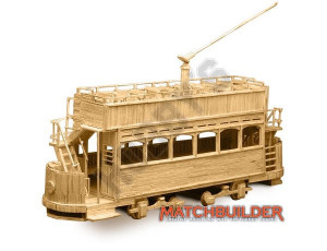 Matchbuilder Tram Kit Matchstick Model   Matchbuilder Tram Kit Matchstick Model