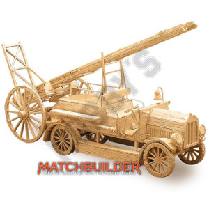 Matchbuilder Fire Engine Matchstick Model   Matchbuilder Fire Engine Matchstick Model