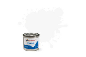 Humbrol 22 14ml Enamel Gloss White Paint Tinlet Humbrol 22 14ml Enamel Gloss White Paint Tinlet