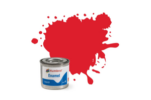 Humbrol 19 14ml Enamel Gloss Bright Red Paint RAL3000 Tinlet   Humbrol 19 14ml Enamel Gloss Bright Red Paint RAL3000 Tinlet