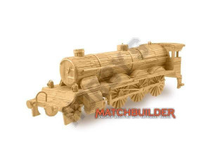  Matchbuilder Locomotive Matchstick Model 