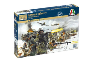 Italeri 1/72 German Troops in Winter Uniform Model Figures Italeri 1/72 German Troops in Winter Uniform Model Figures