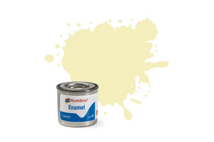  Humbrol 41 14ml Enamel Gloss Ivory Paint Tinlet 