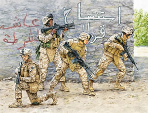 Master Box 1/35 Iraq Encounter Set 1 - US Marines   Master Box 1/35 Iraq Encounter Set 1 - US Marines