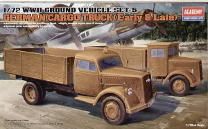 Academy 1/72 WWII Ground Vehicle Set - German Trucks Academy 1/72 WWII Ground Vehicle Set - German Trucks