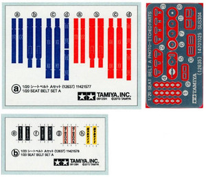 Tamiya 1/20 Formula 1 Seat Belt Set A 1970s & 1980s Model Kit Tamiya 1/20 Formula 1 Seat Belt Set A 1970s & 1980s Model Kit