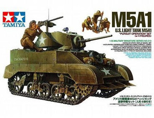 Tamiya 1/35 M5A1 Light Tank with Figures Tamiya 1/35 M5A1 Light Tank with Figures
