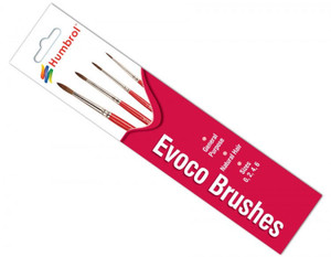 Humbrol Brush Pack Evoco Natural Hair Paint Brushes Humbrol Brush Pack Evoco Natural Hair Paint Brushes