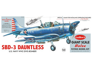  Guillow 1/16 Douglas SBD3 Dauntless Balsa Model Kit 