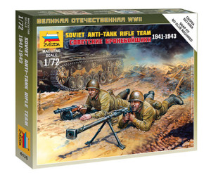Zvezda 1/72 Soviet Anti-Tank Team Model Figures Zvezda 1/72 Soviet Anti-Tank Team Model Figures