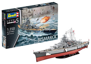  Revell 1/350 German Battleship Bismarck 