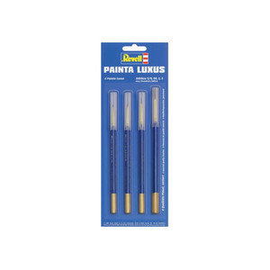  Revell Luxury Paintbrush Set with 4 Brushes 
