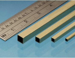 Albion Alloys Brass Square Tube 5.55mm   Albion Alloys Brass Square Tube 5.55mm