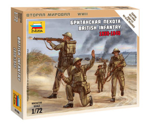 Zvezda 1/72 British Infantry 1939-1945 Model Figures Zvezda 1/72 British Infantry 1939-1945 Model Figures
