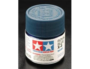 Tamiya Mini X-03 Gloss Royal Blue 10ml Acrylic Paint 