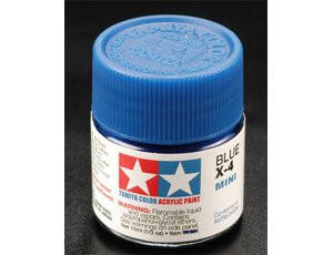 Tamiya Mini X-04 Gloss Blue 10ml Acrylic Paint Tamiya Mini X-04 Gloss Blue 10ml Acrylic Paint